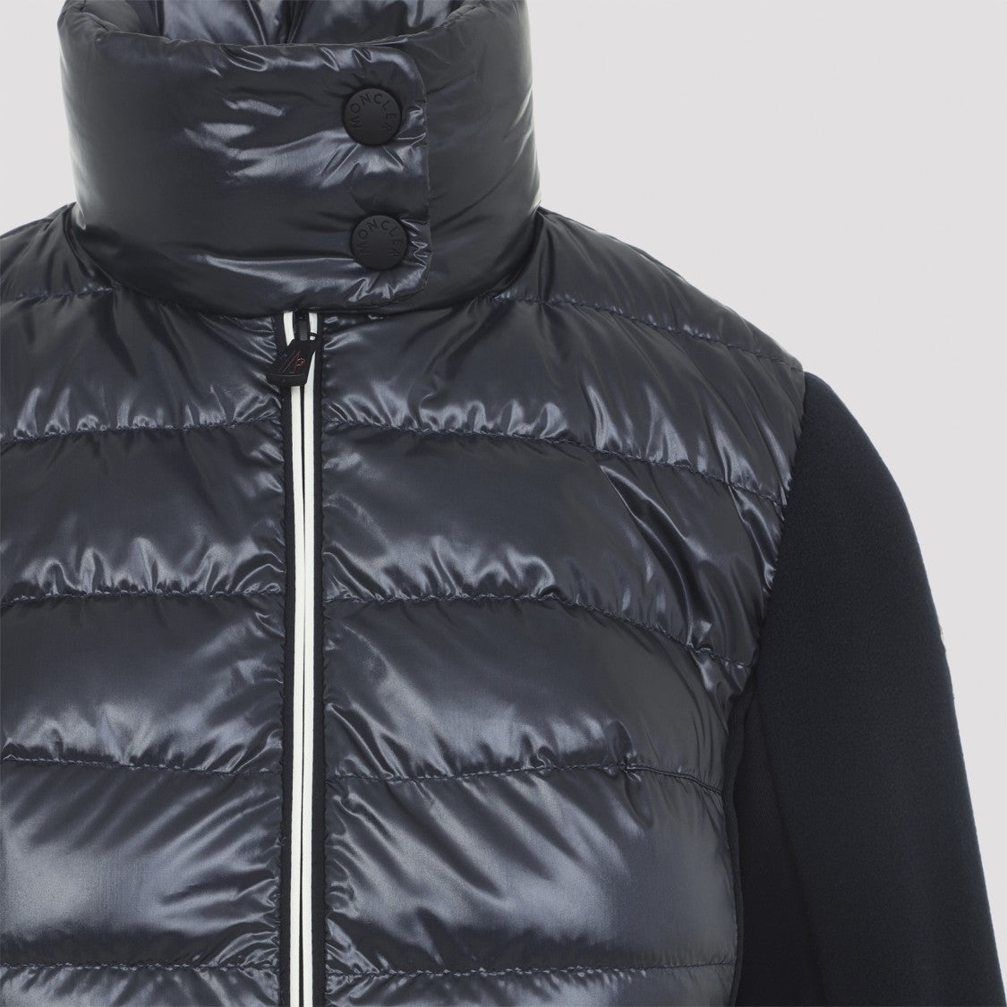 Moncler Grenoble Quilted High Collar Feather Down Jacket