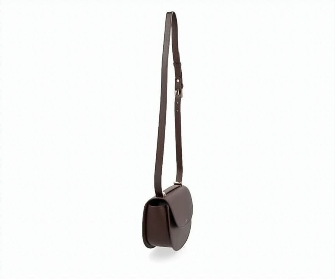 A.P.C. Structured Cowhide Leather Crossbody Bag