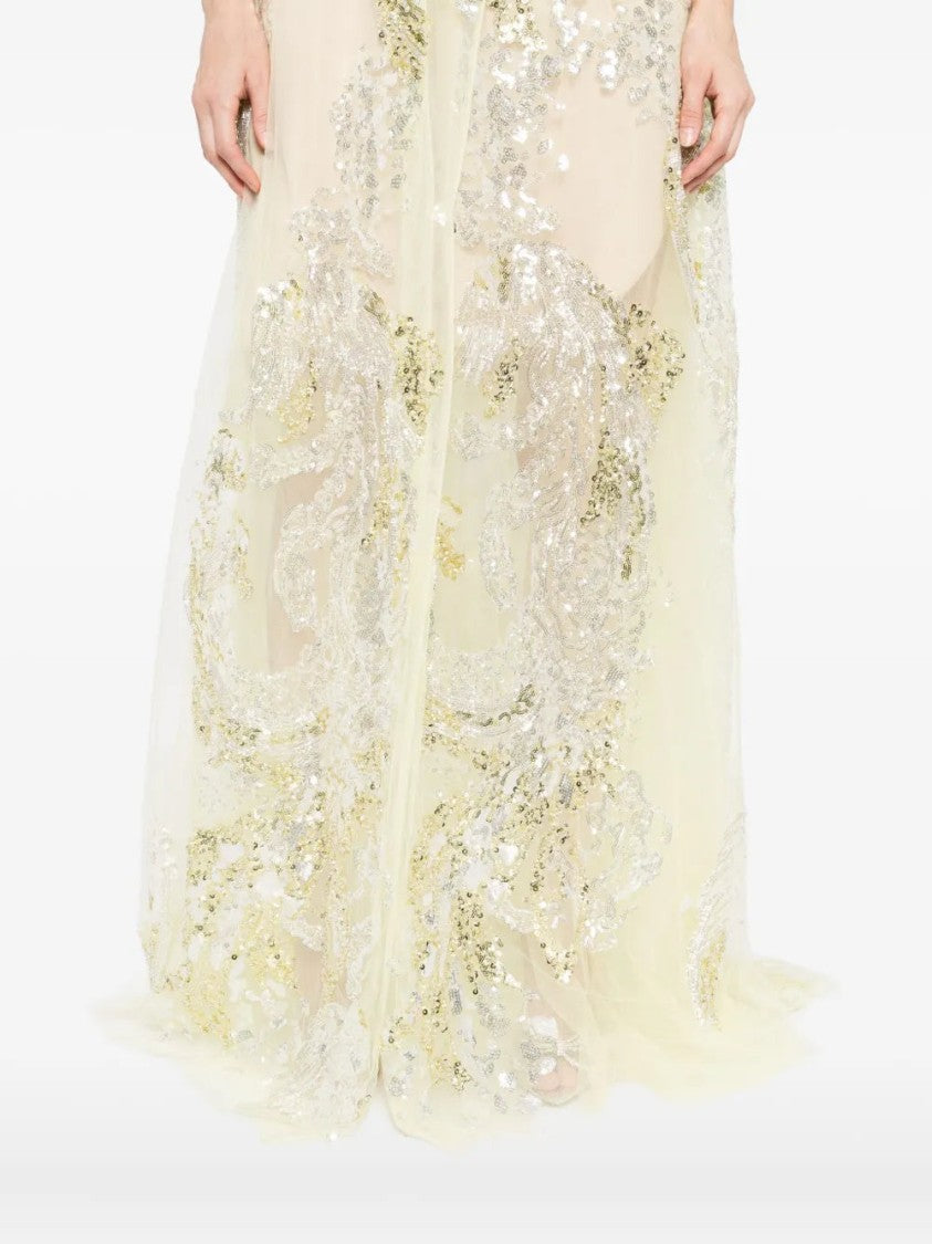 Saiid Kobeisy Embroidered Long Dress