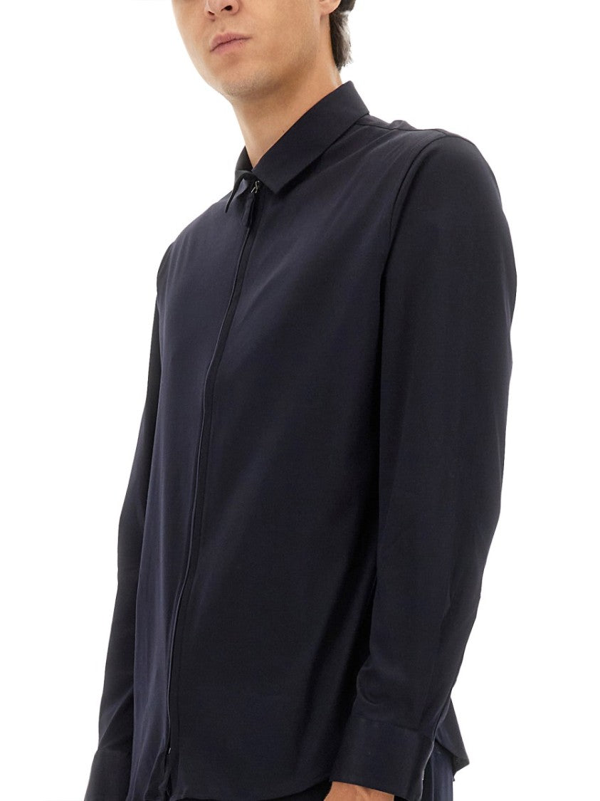 Giorgio Armani Cotton Zipper Shirt