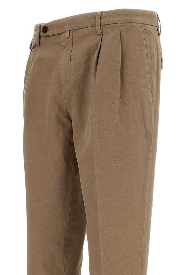 Briglia 1949 Beige Slim Distressed Trousers