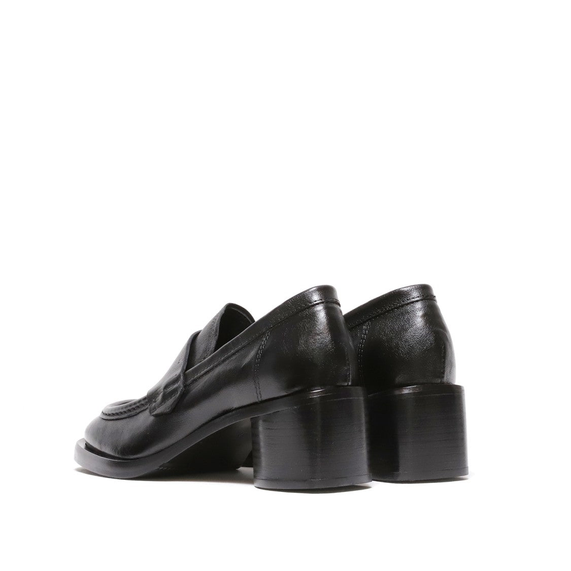Hundred 100 Black Buffalo Leather Moccasins