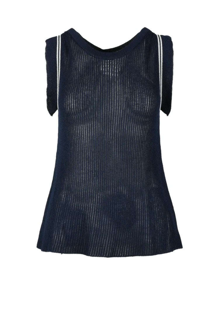 Rocco Ragni Blue Lurex Knit