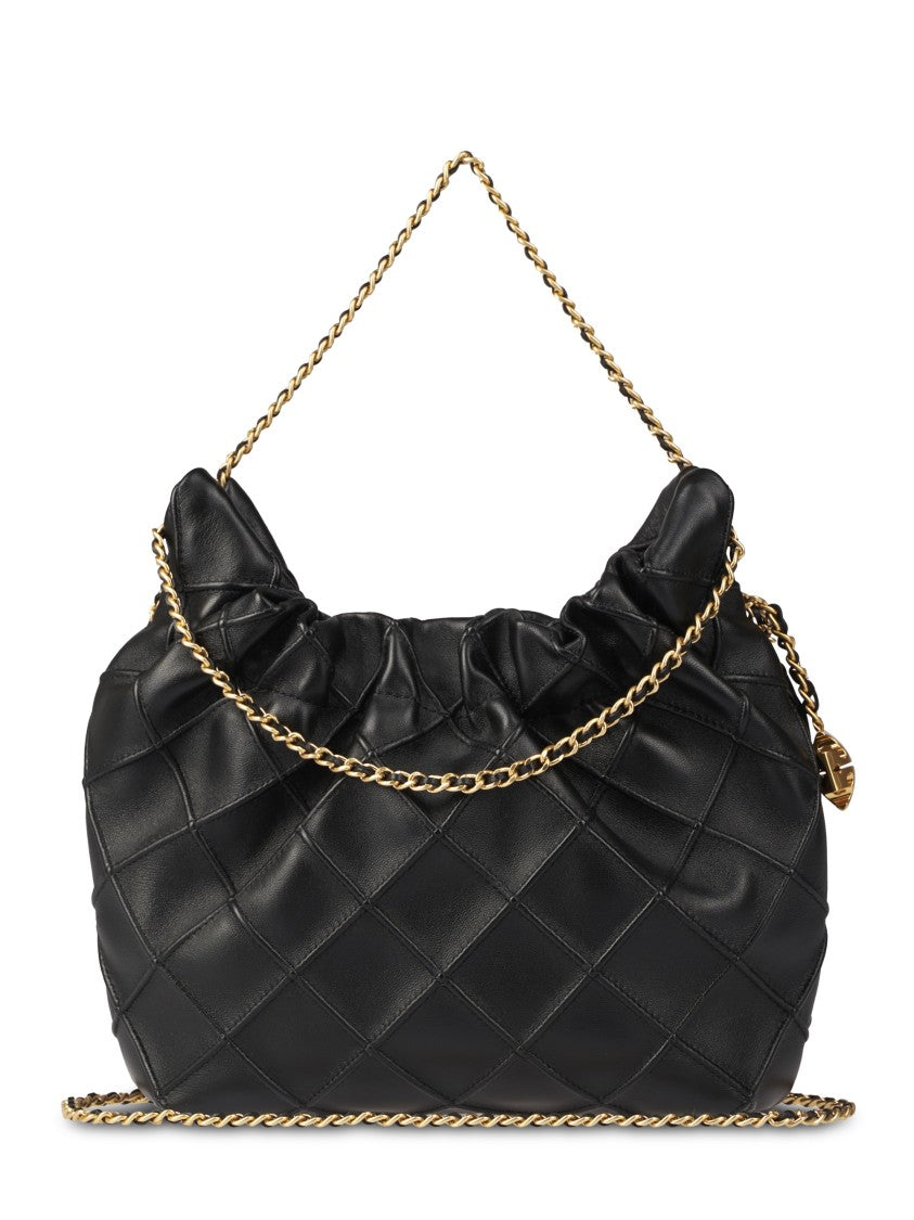 Tory Burch Fleming Mini Hobo Bag Quilted Leather Bag