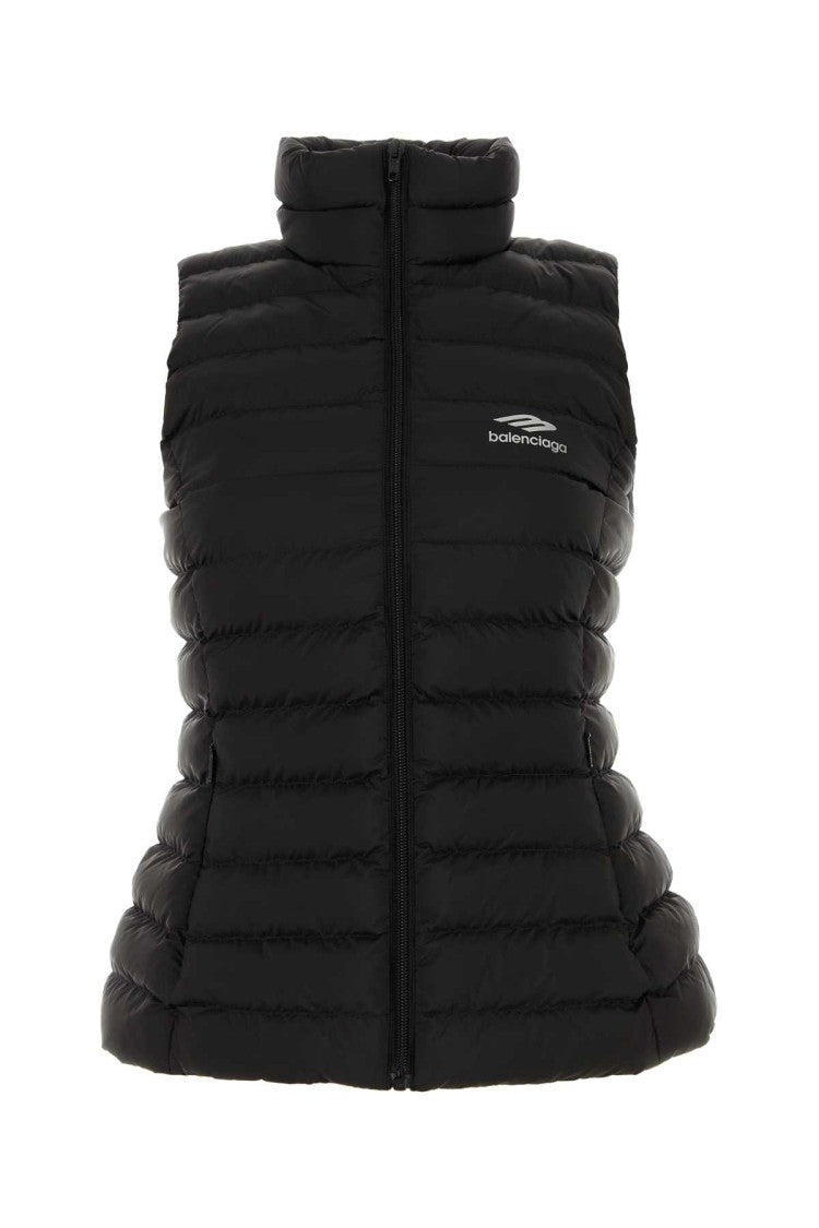 Balenciaga Black Nylon Sleeveless Jacket