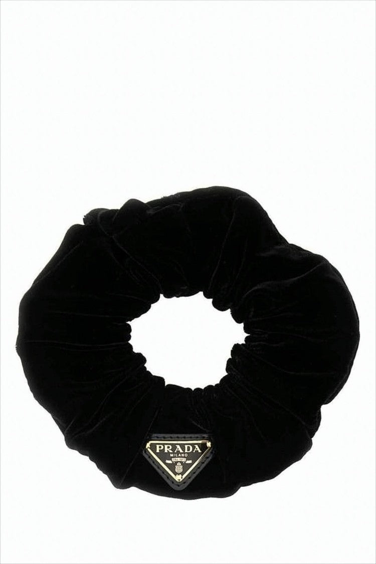 Prada Plush Velvet Hair Scrunchie