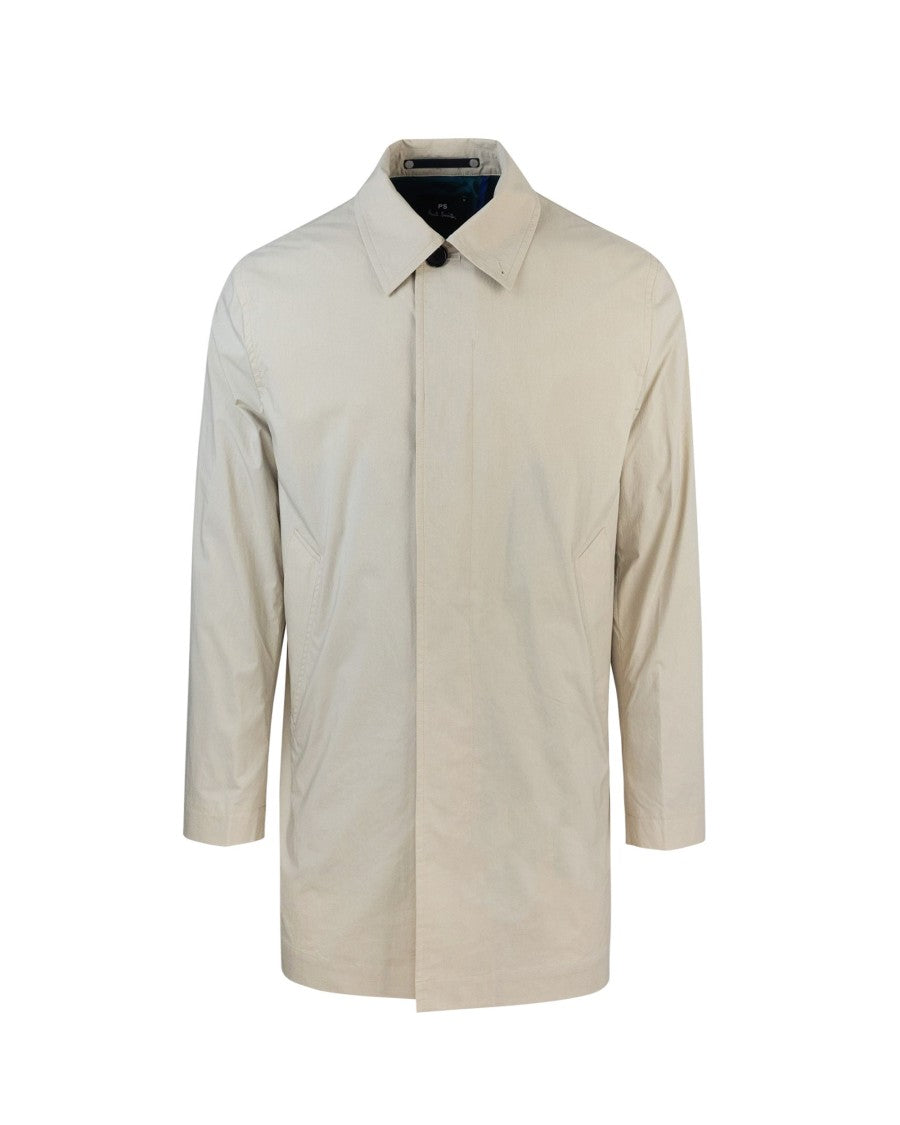Ps Paul Smith Beige Cotton Raincoat