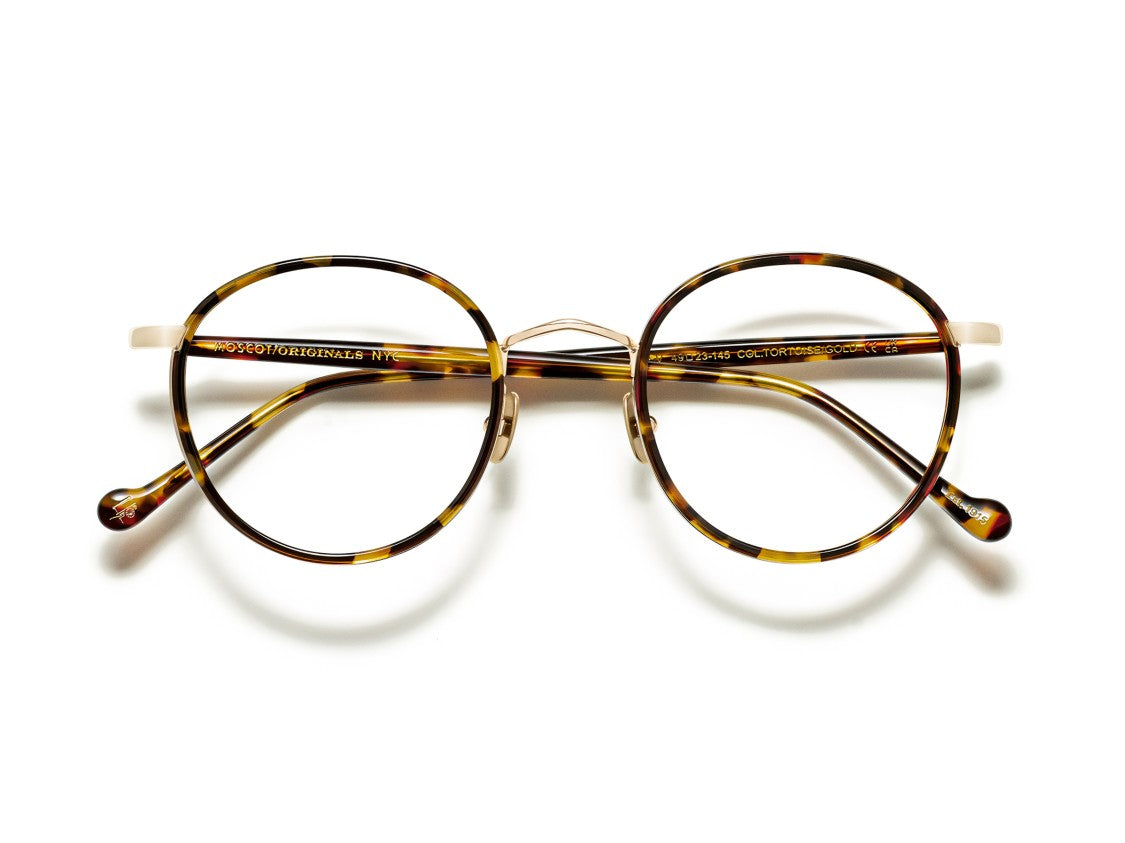 Moscot Tortoiseshell Or-Zev2-O Round Eyeglasses