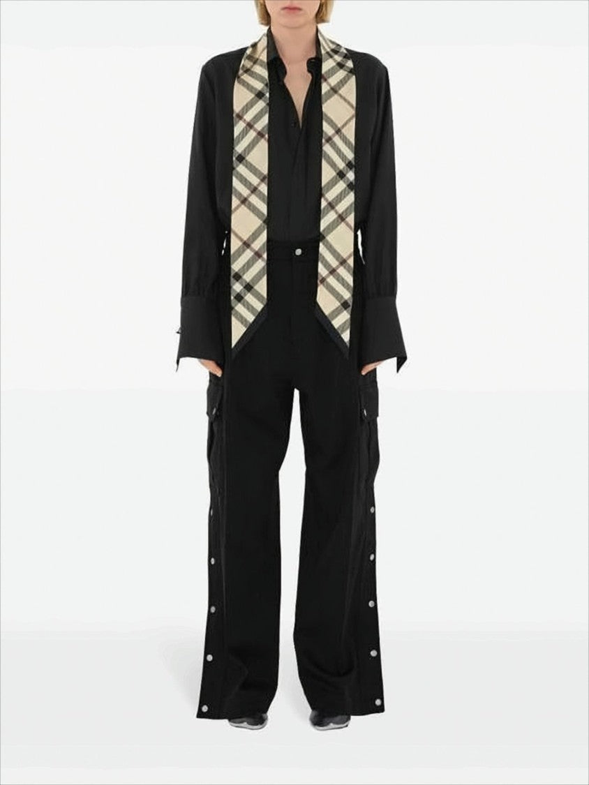 Burberry Classic Check Pattern Silk Scarf