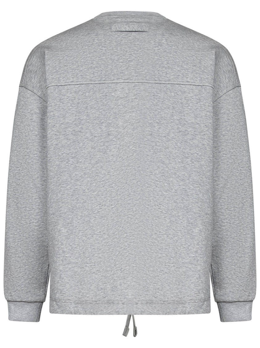 Zegna Crewneck Sweatshirt With Embroidered Logo