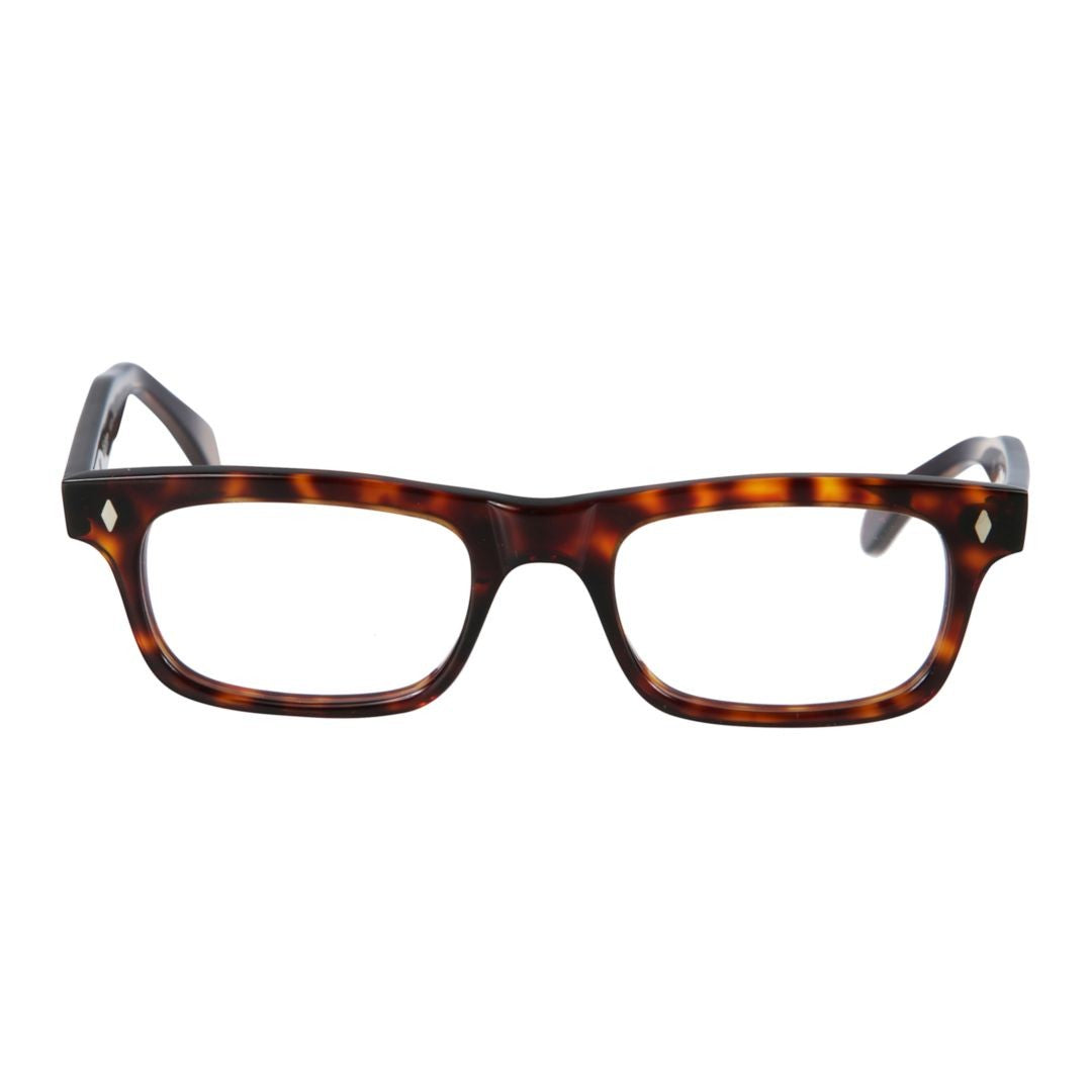 Kador Niki Tortoiseshell Frame Rectangular Eyeglasses With Metallic Accents