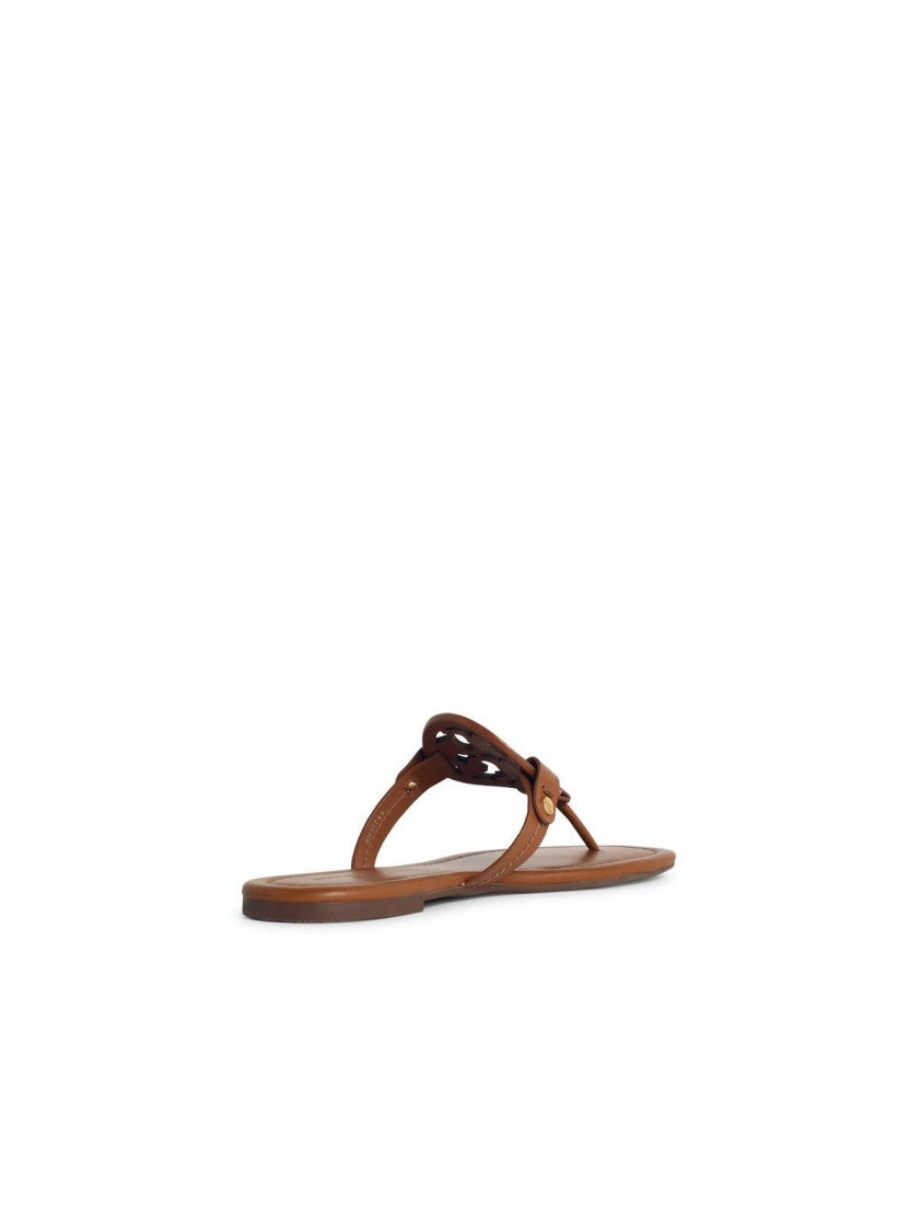 Tory Burch Miller' Brown Leather Flip-Flops