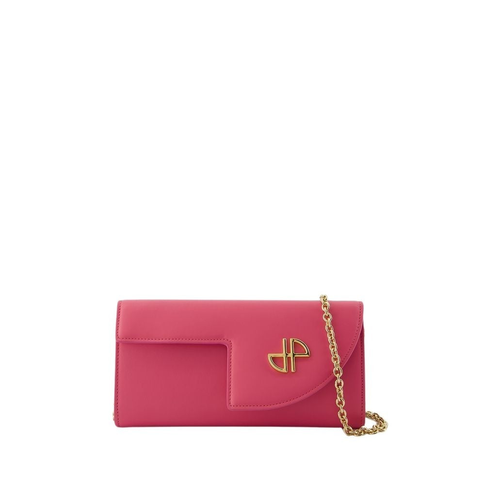 Patou Wallet On Chain - Leather - Pink