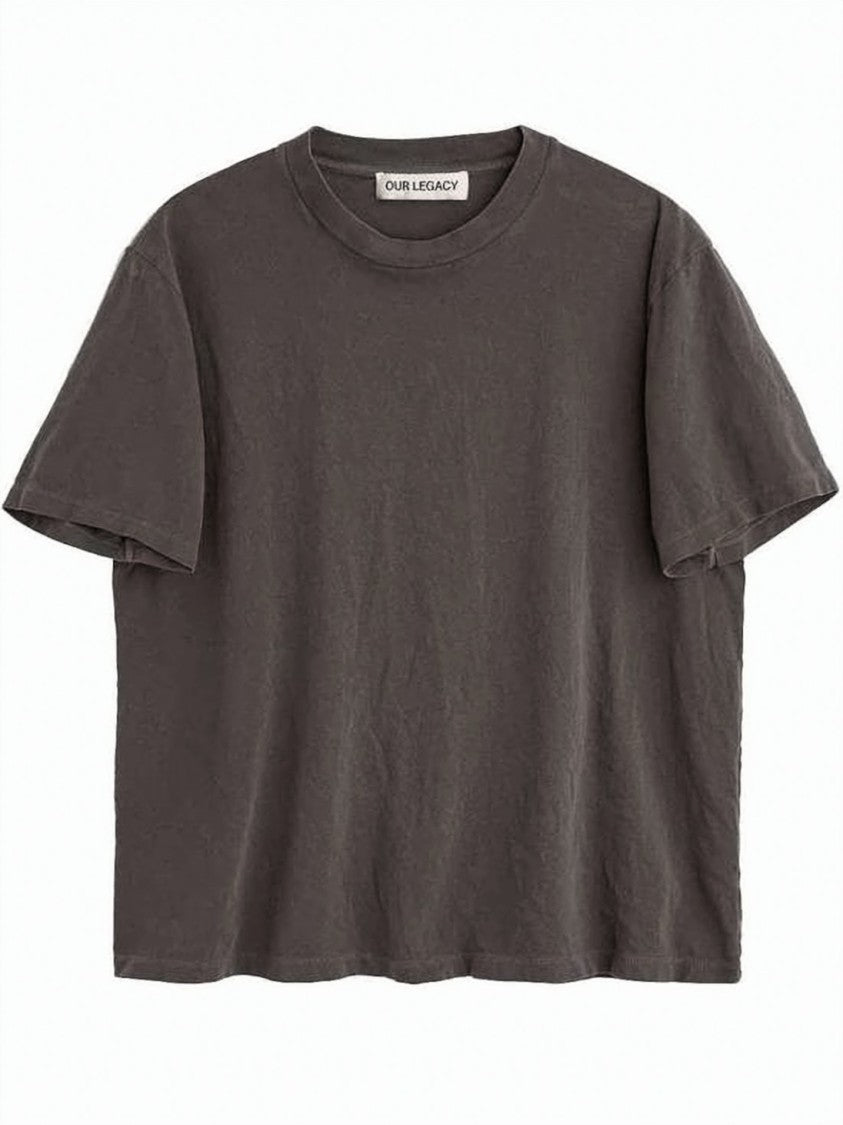 Our Legacy Boxy Grey T-Shirt With Crew Neckline