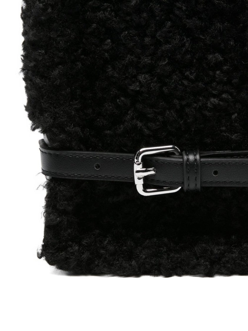 Twin-Set Textured Black Handbag