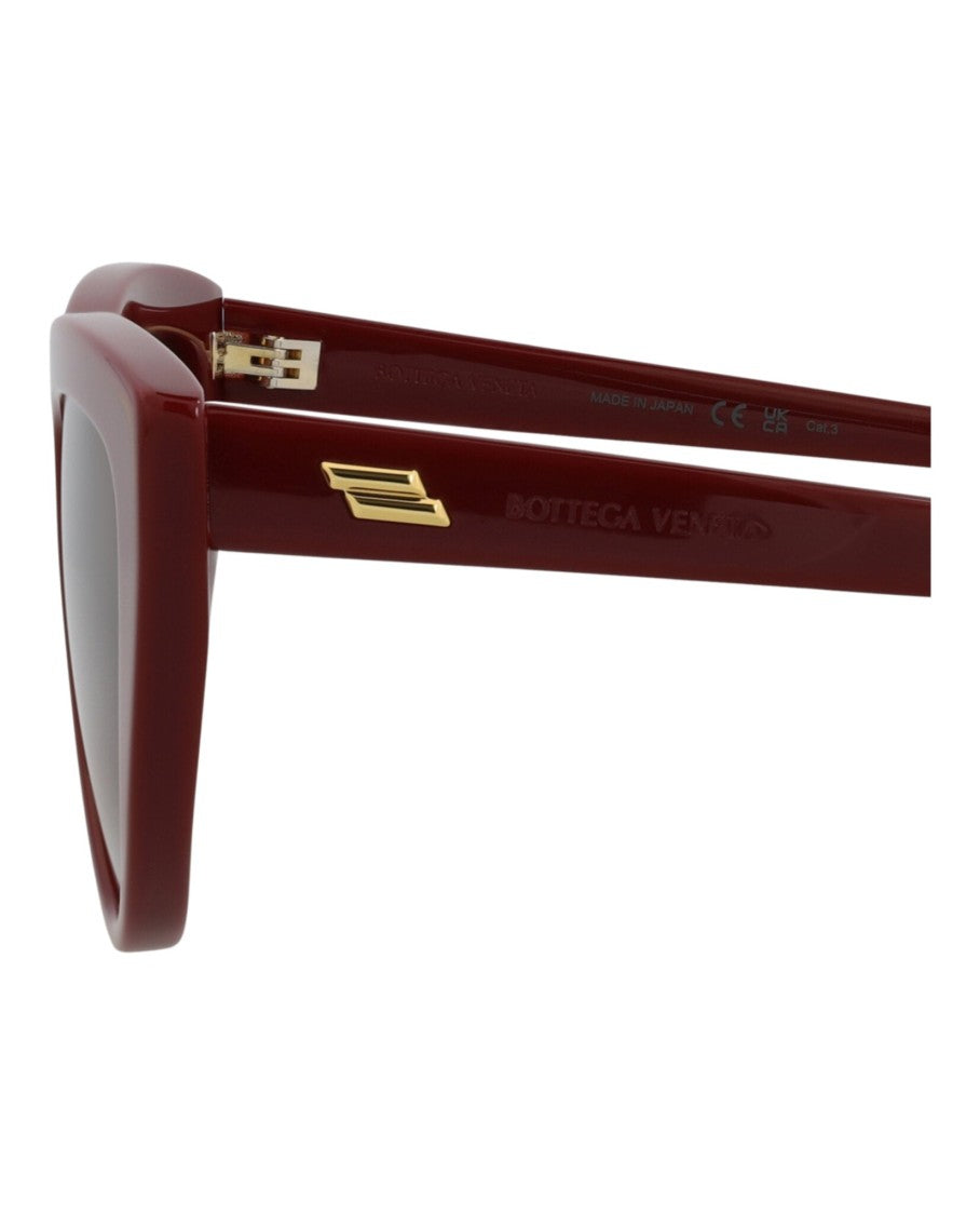 Bottega Veneta Cat Eye-Frame Acetate Sunglasses With Saddle Nose Bridge