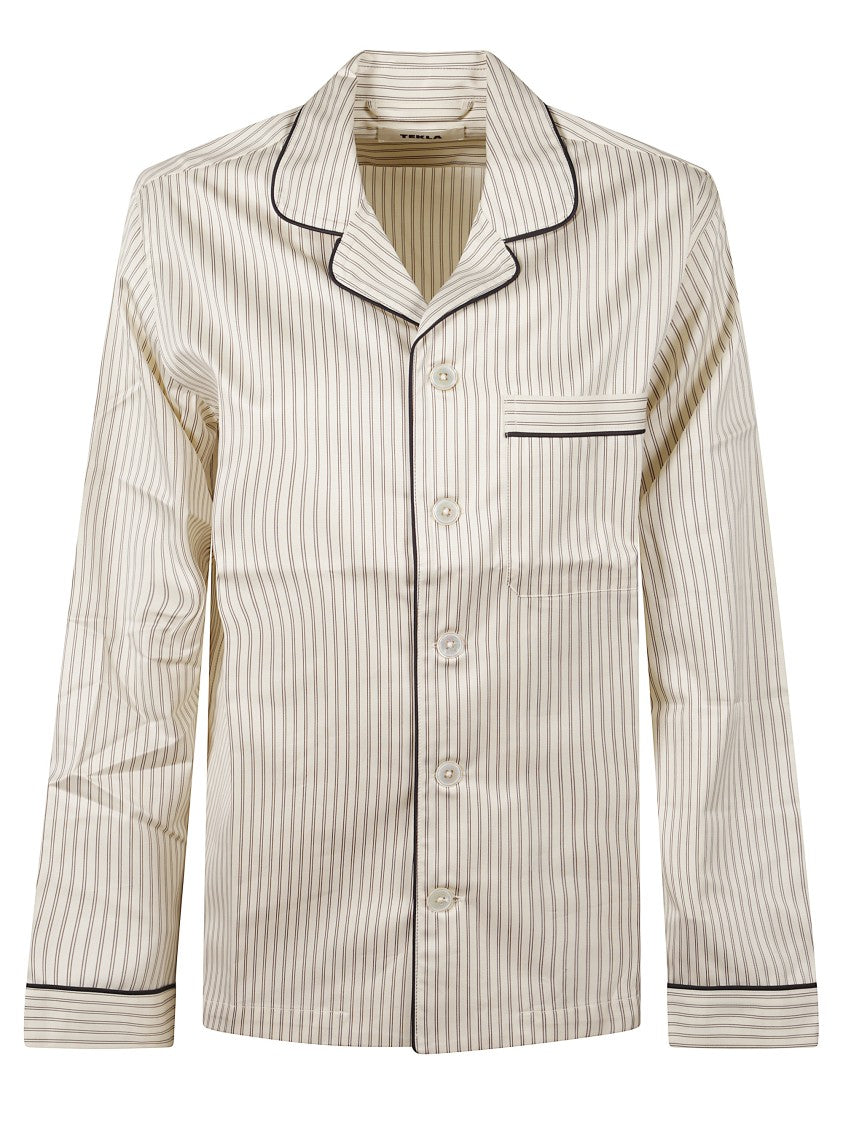 Tekla Sateen Pyjamas Shirt In Organic Cotton