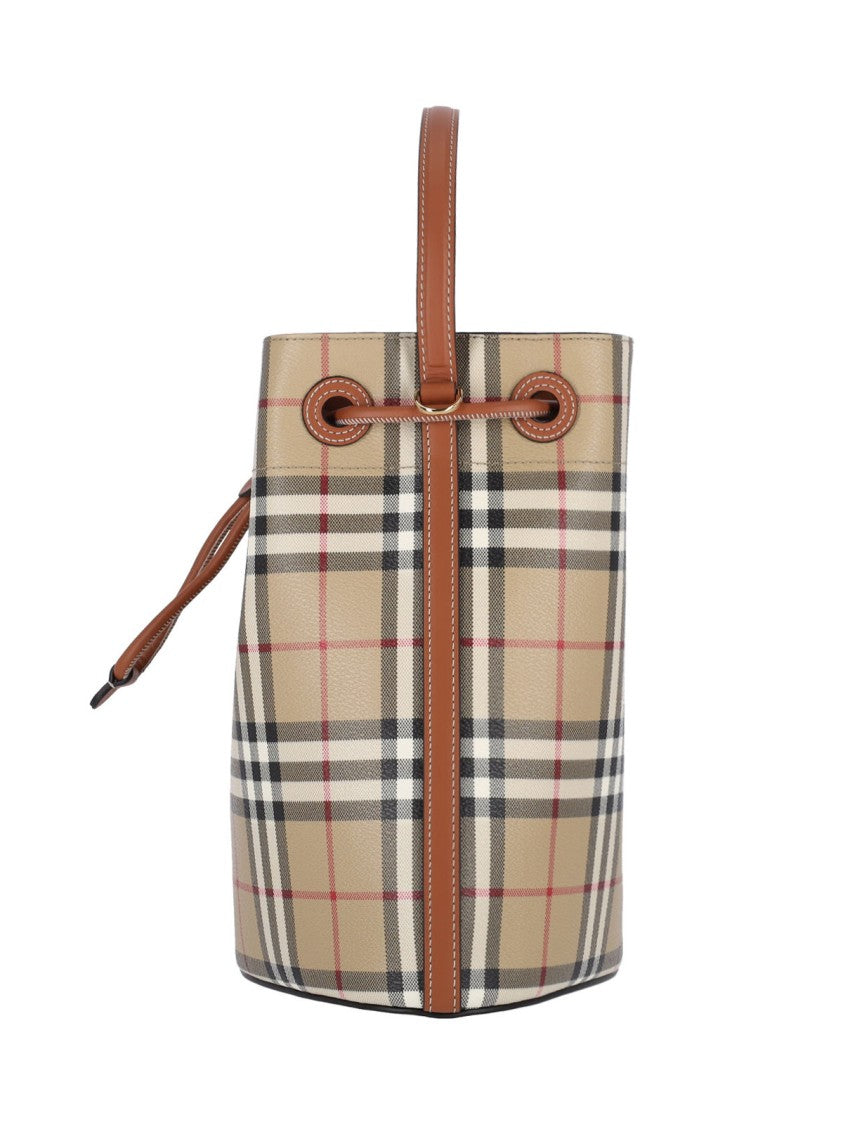 Burberry Tb Bucket Bag Small – Beige Check