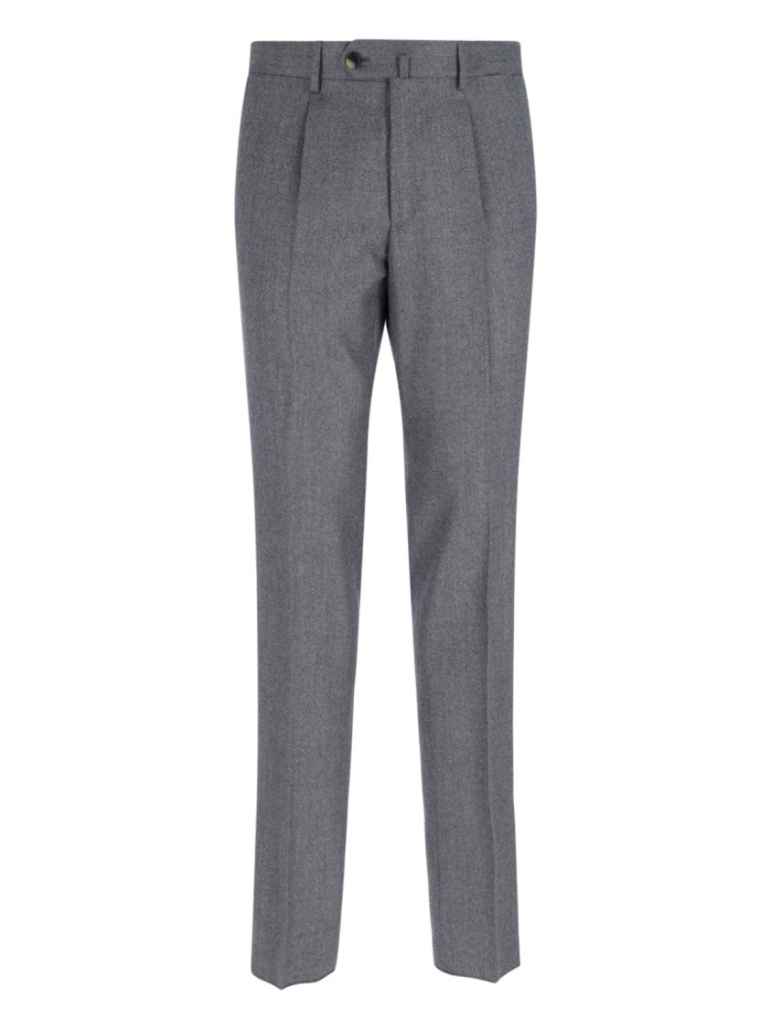 Caruso Tailored Grey Suit With Two-Button Blazer