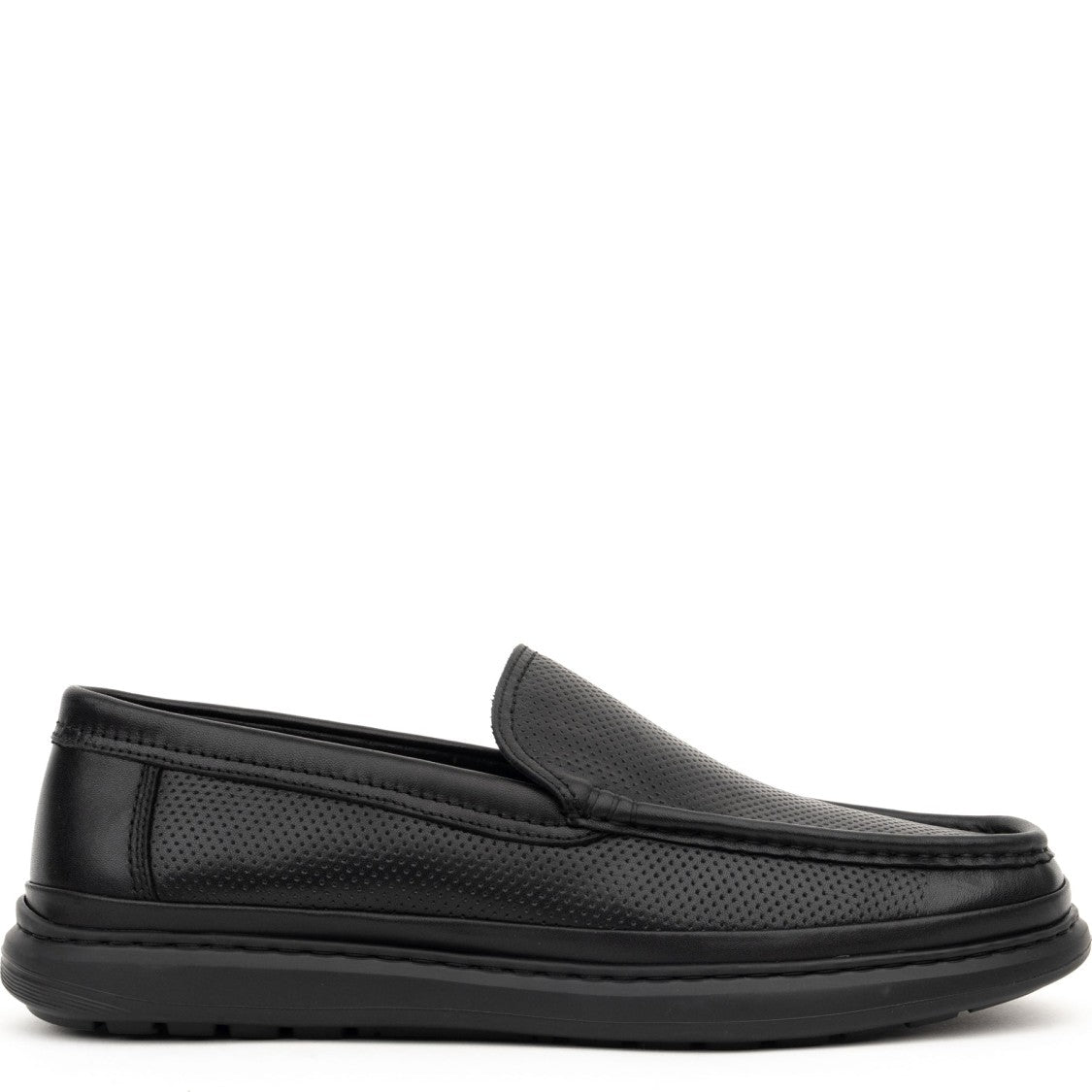 Sergio Moretti Casual Black Closed Flats Loafers