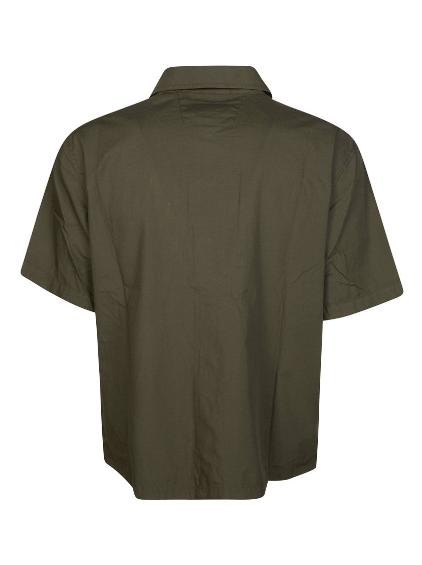 C.P. Company Vibrant Green Utility Short-Sleeved Shirt Jacket