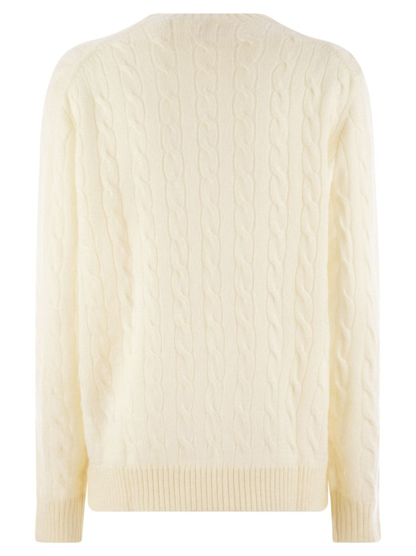 Polo Ralph Lauren Plaited Wool And Cashmere Crew-Neck