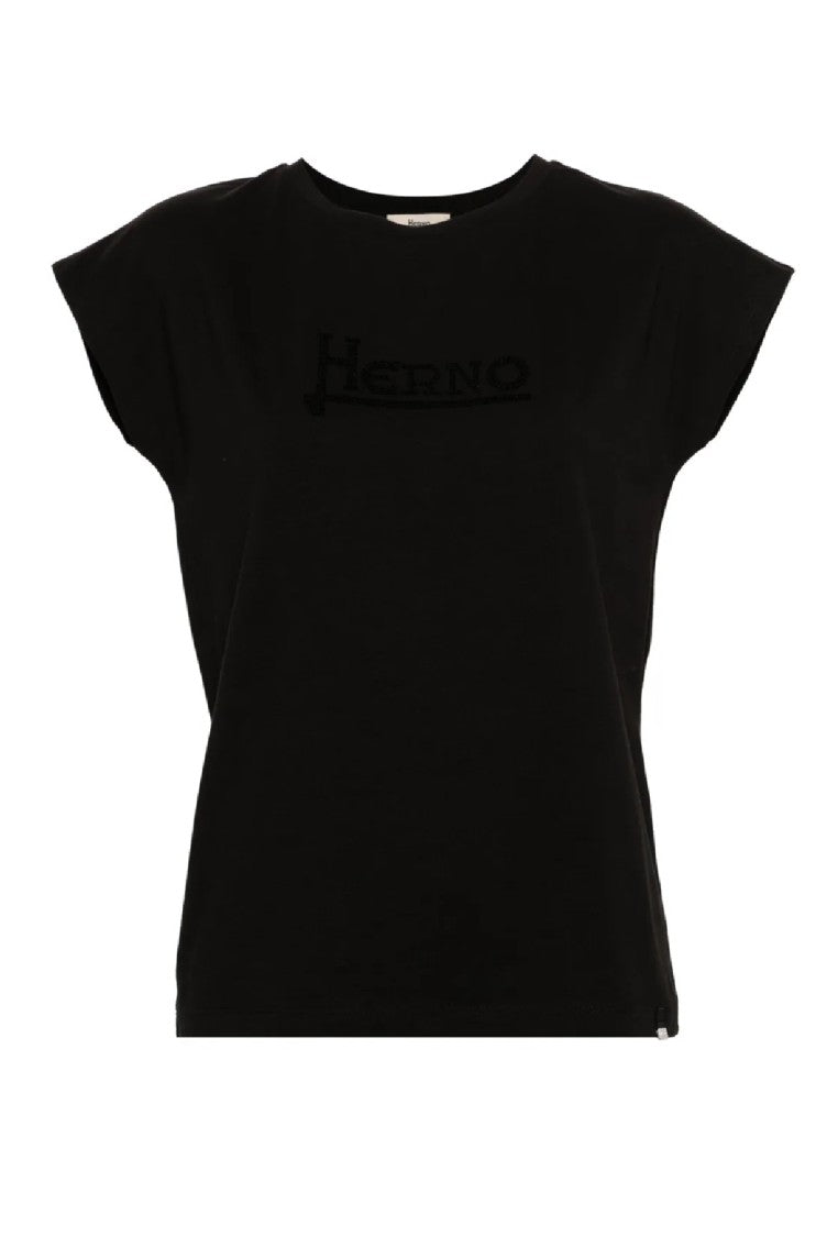 Herno Relaxed Fit Black T-Shirt