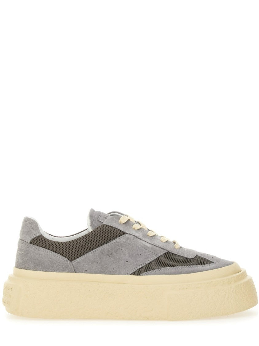 Mm6 By Maison Margiela Contemporary Leather Sneakers With Chunky Sole