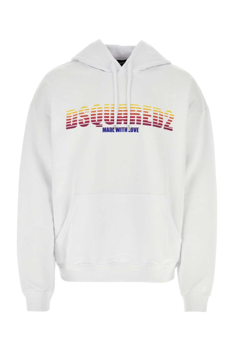 Dsquared2 White Cotton Sweatshirt