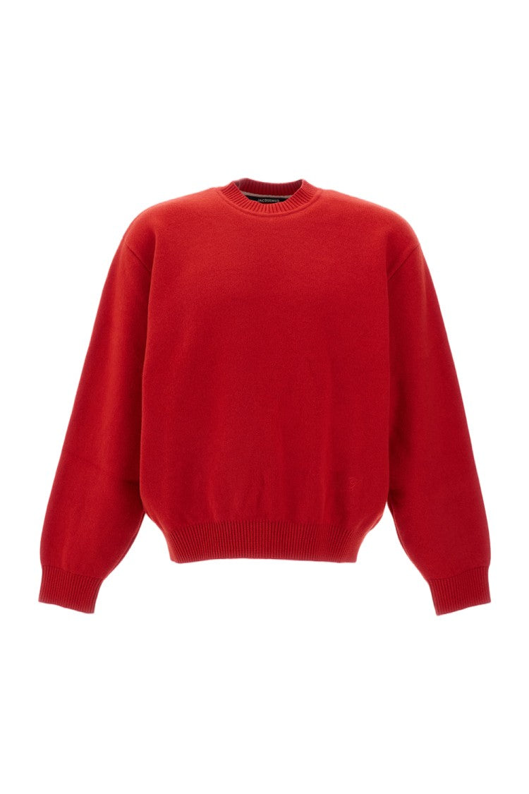 Jacquemus Red La Maille Pelota Wool Cashmere Sweater