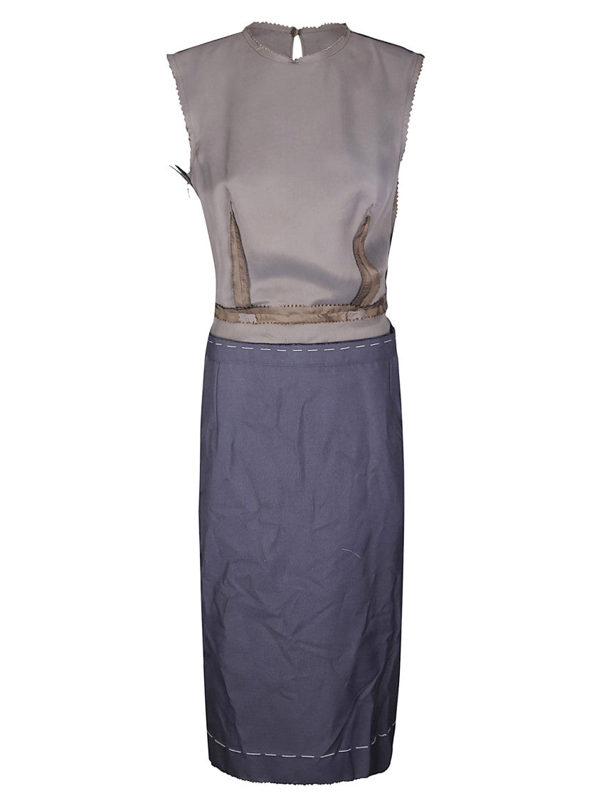 Maison Margiela Blue Chocolate Midi Dress