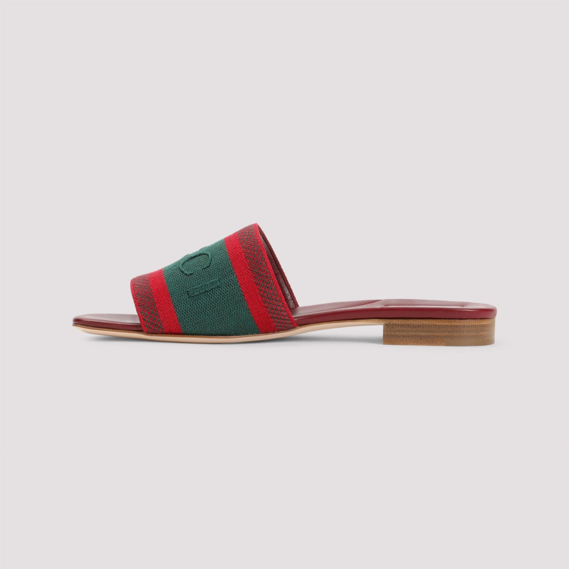 Gucci Open-Toe Red Leather Sandals