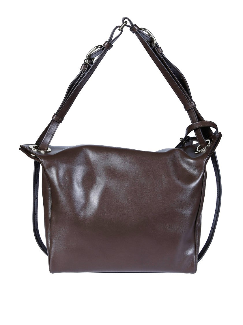 Furla Ginevra M Leather Fold-Over Shoulder Bag