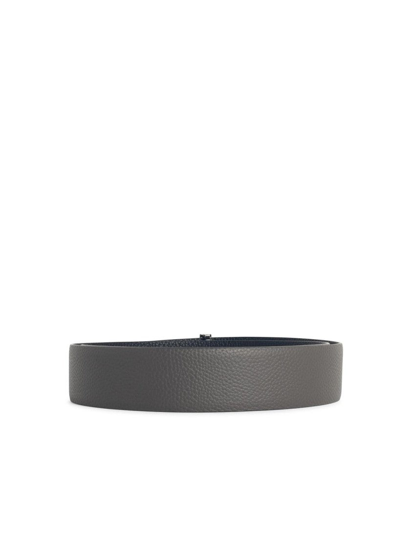 Tom Ford 'T Icon' Grey Leather Belt