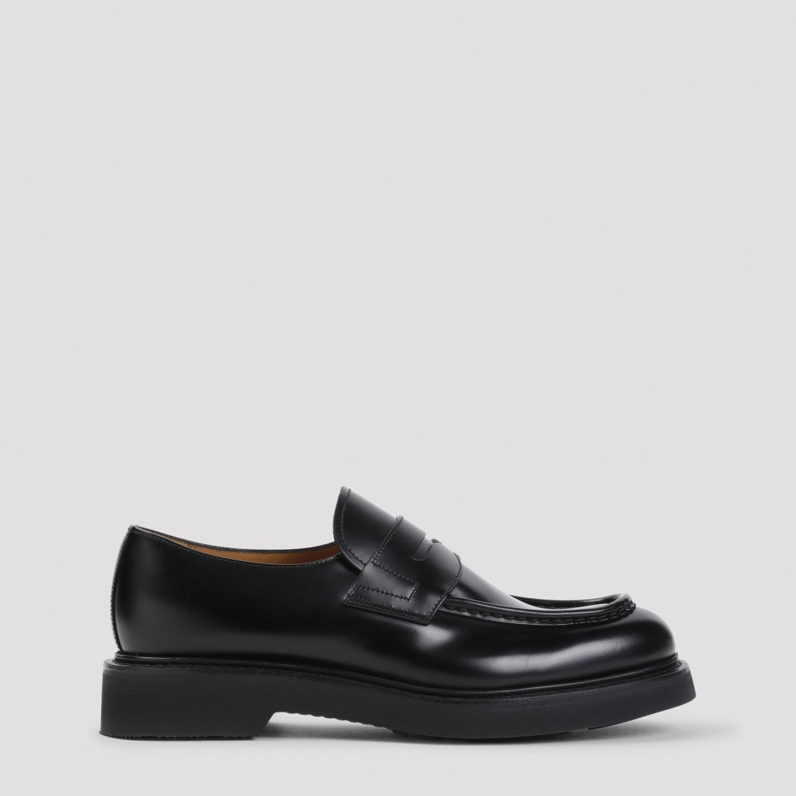 Church's Black Calf Leather Lynton Loafers