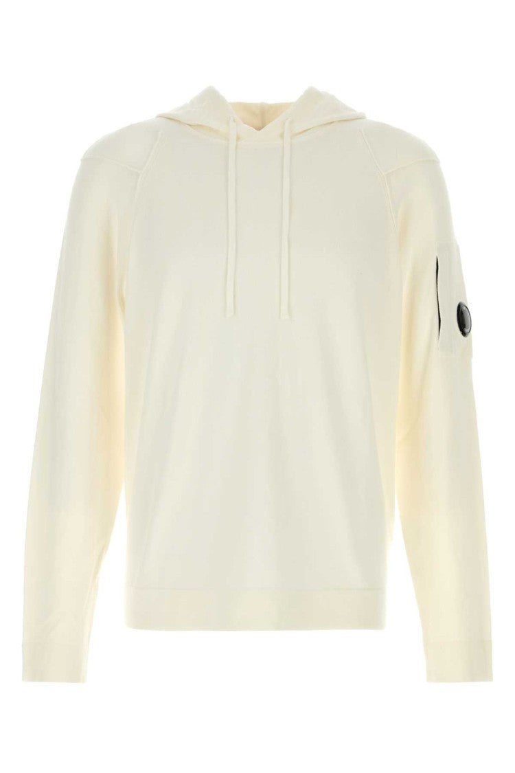 C.P. Company White Cotton Sweatshirt