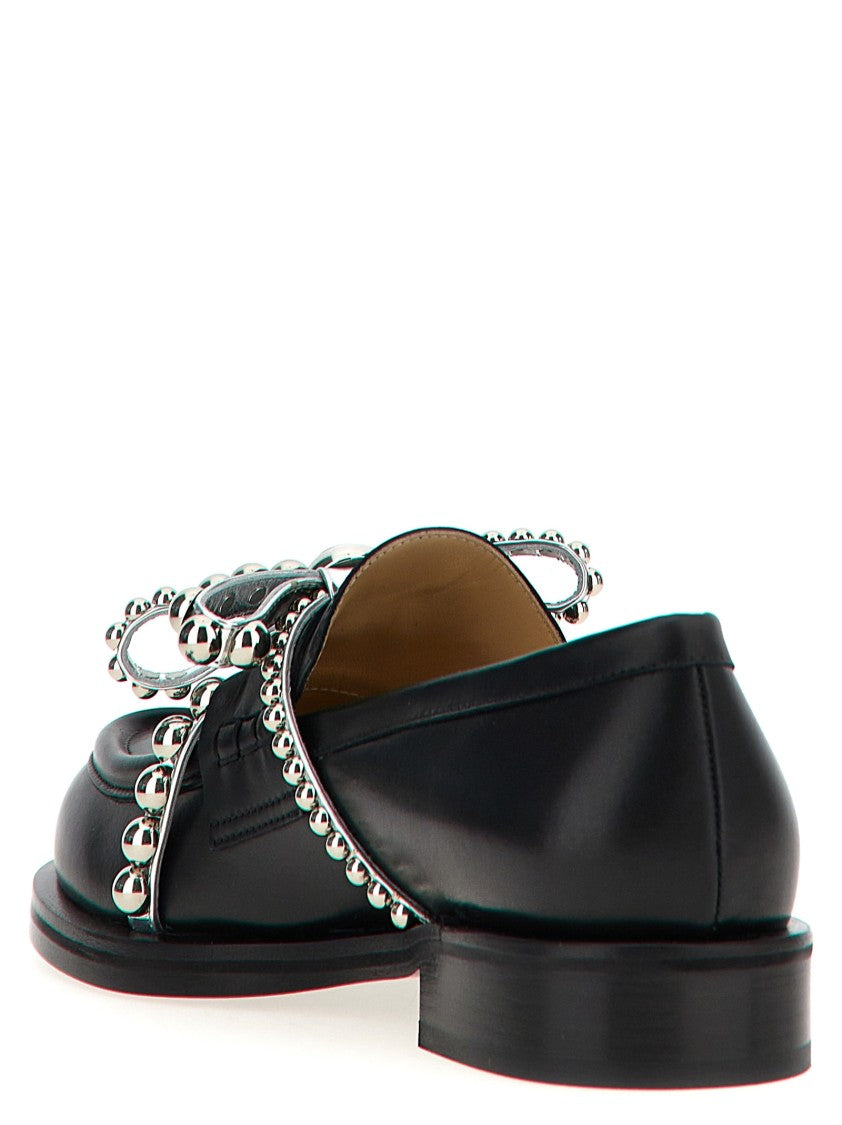 Mach & Mach Crystal Studs' Loafers