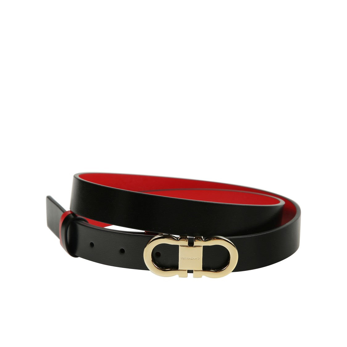 Ferragamo Reversible Leather Belt With Bicolor Design