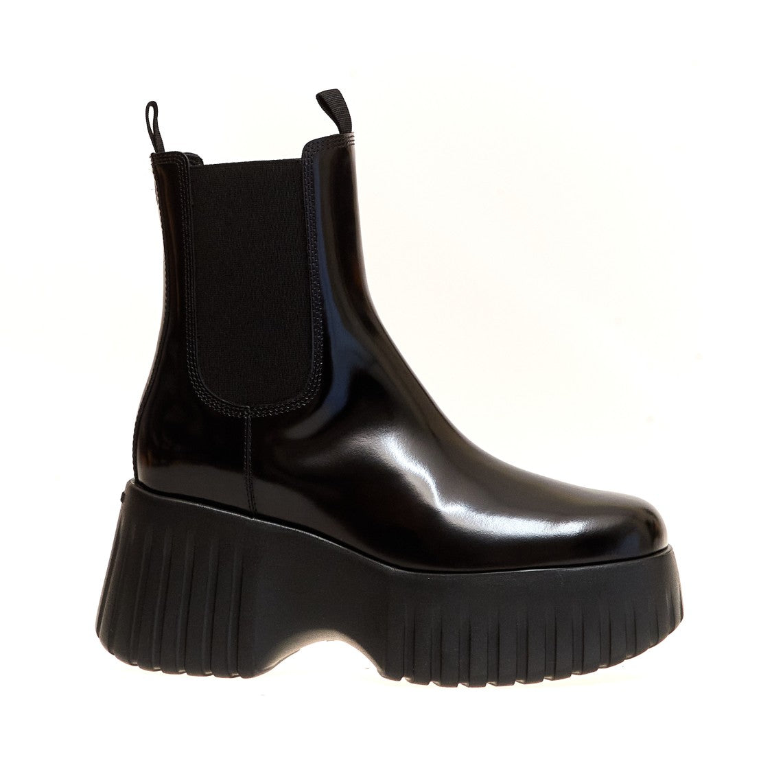 Hogan Medium Boot In Black Leather