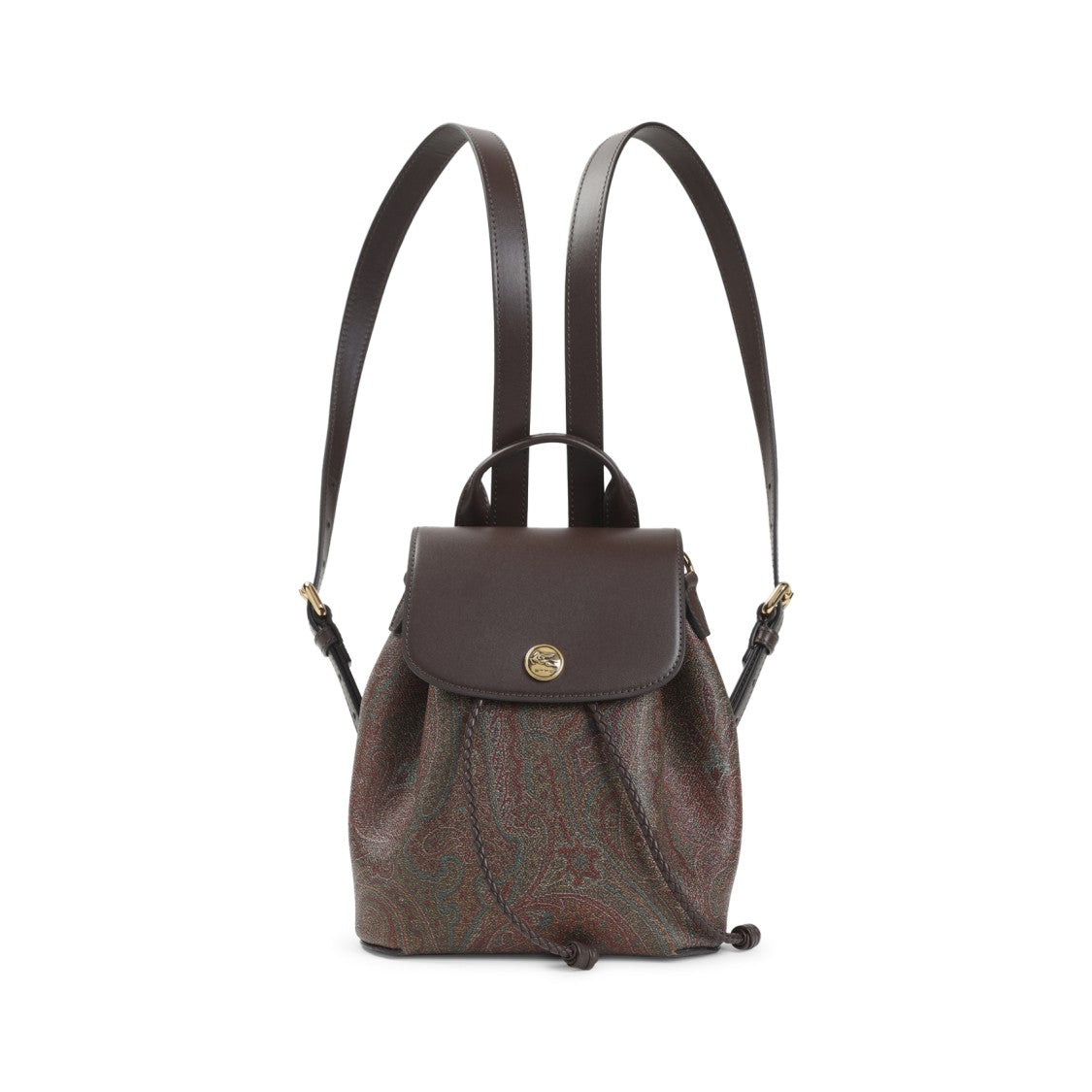 Etro Essential S Arnica Brown Cotton Backpack