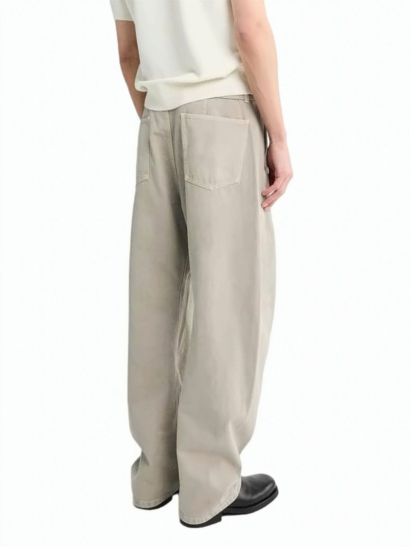 Lemaire Wide-Leg Pants With Unique Twisted Belt Detail