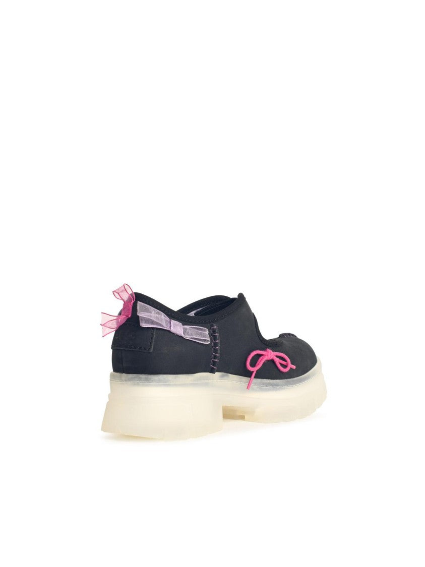 Ugg Areum Mary Jane' Black Leather Sneakers