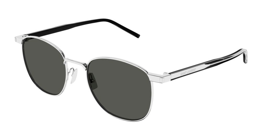 Saint Laurent Silver Sl 747 Round Metal Sunglasses