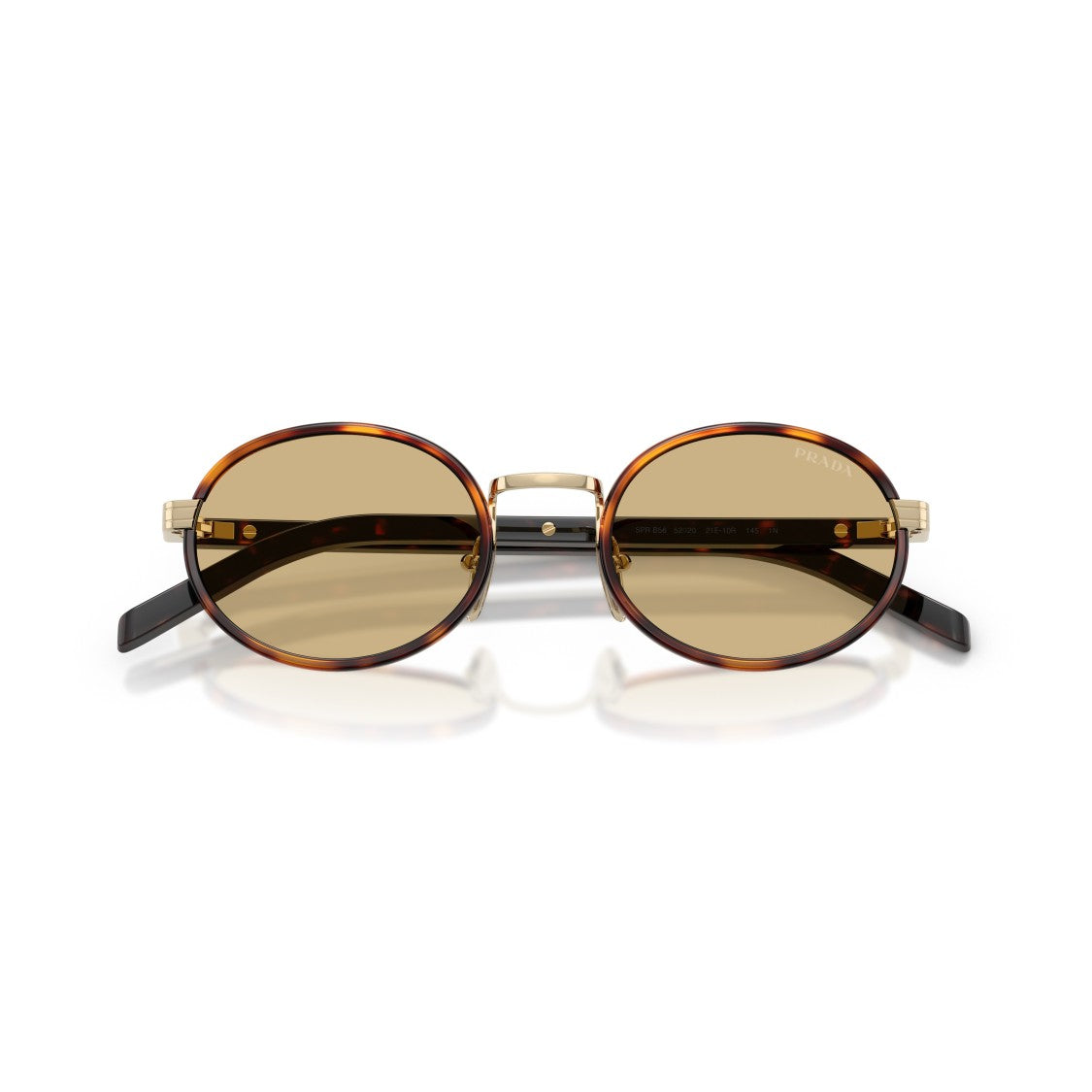 Prada 0Pr B56s Oval Tortoiseshell Sunglasses
