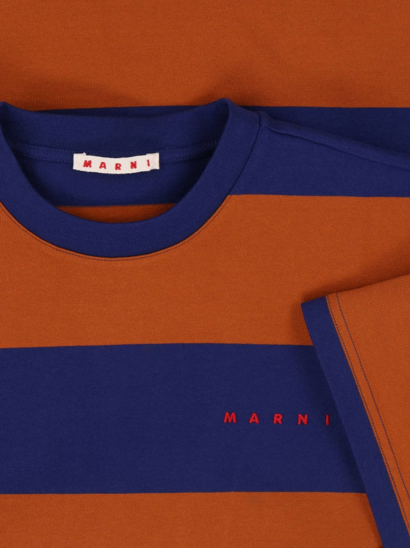 Marni Multicolour T-Shirts With Dynamic Patterns