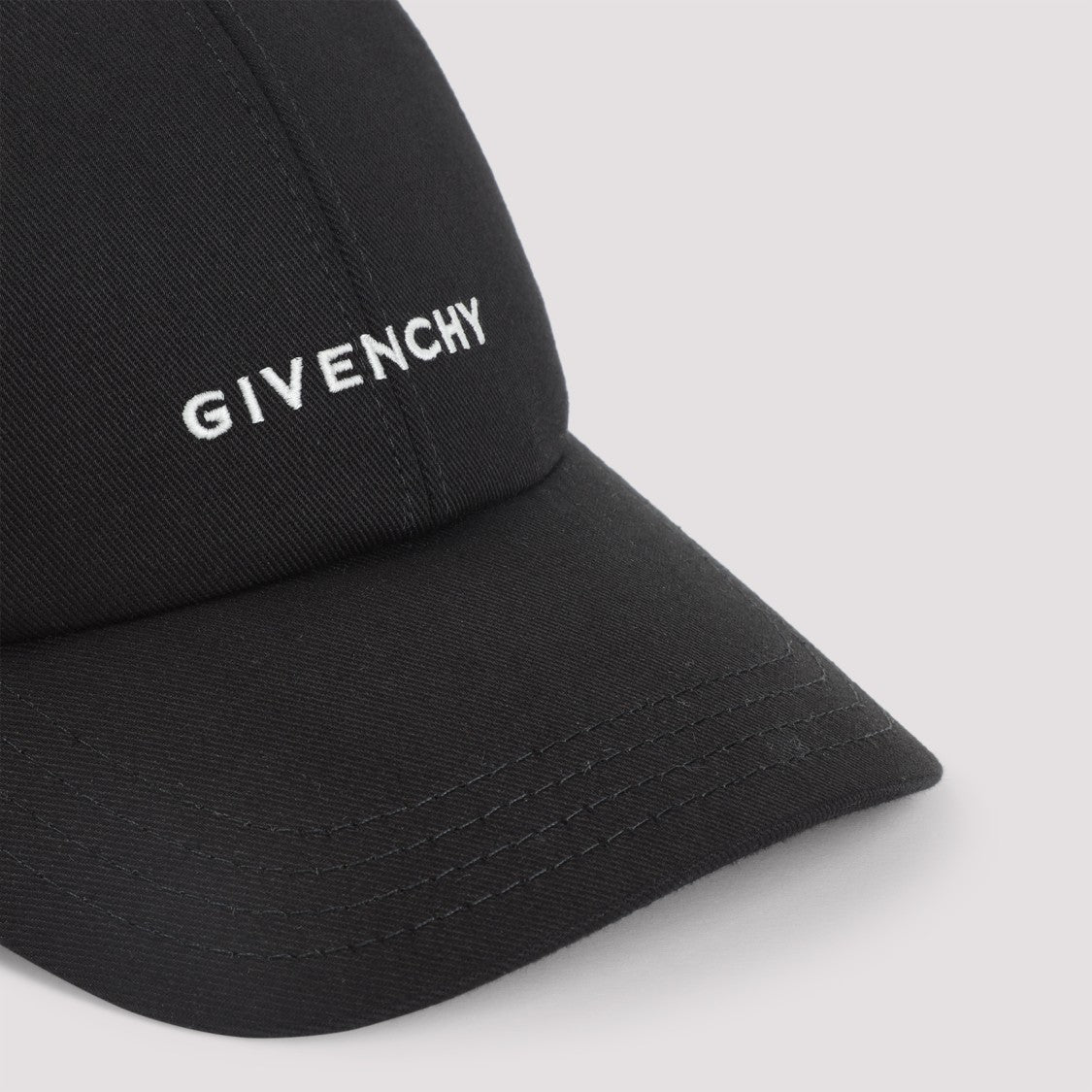 Givenchy Structured Black Cotton Blend Cap