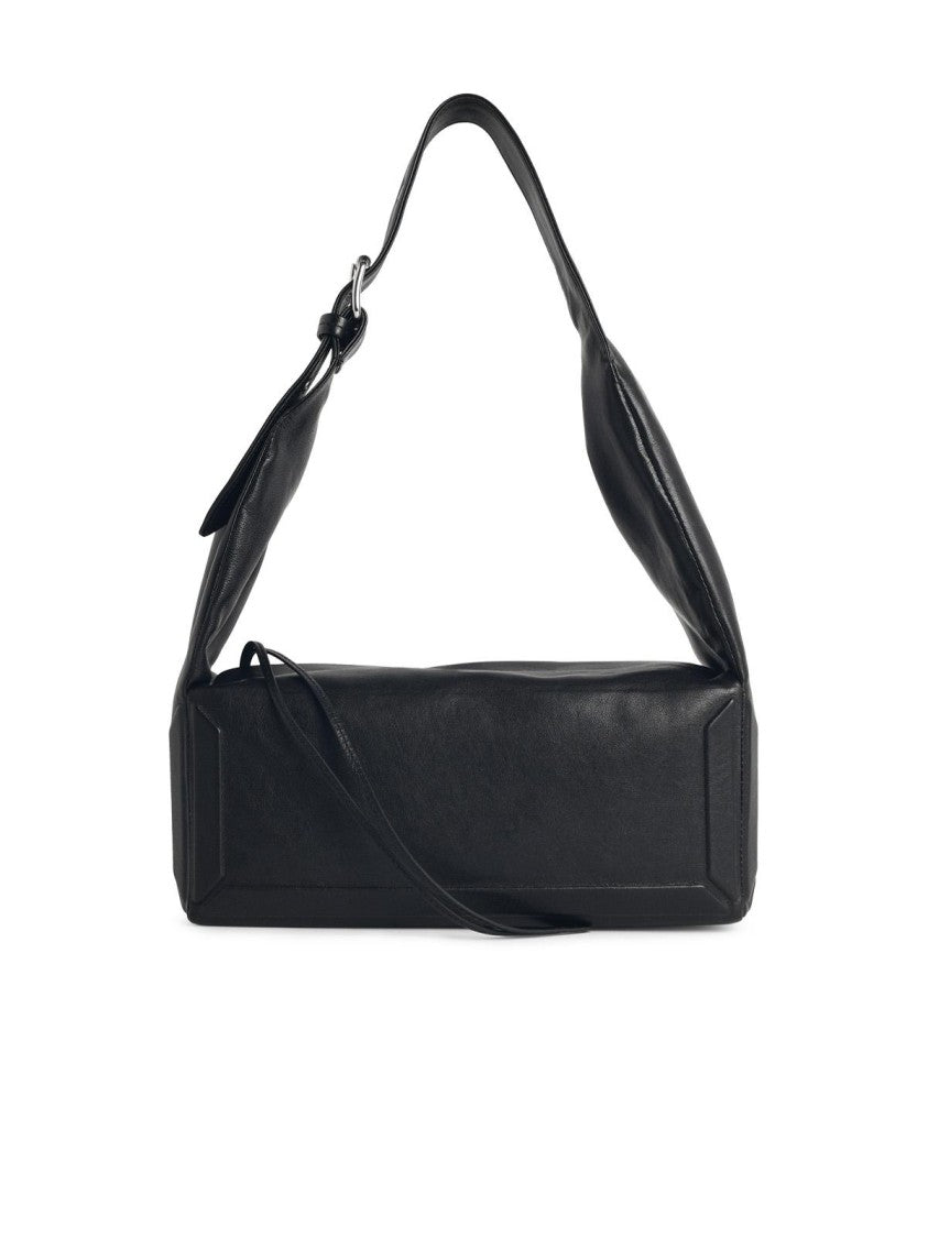 Maison Margiela 'Box Eas West' Medium Bag In Black Leather
