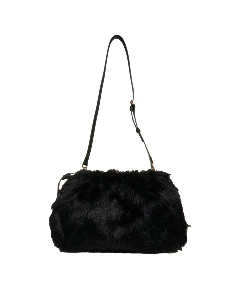 Pinko Shoulder Bag In Soft Faux Fur