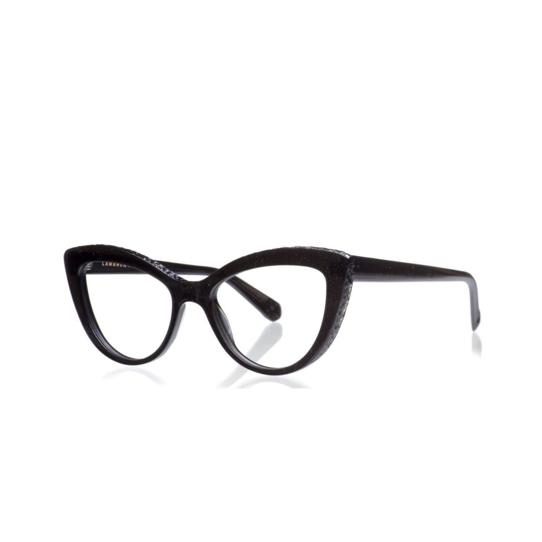 Lamarca Ceselli 137 Cat-Eye Frame Eyeglasses With Textured Acetate Finish