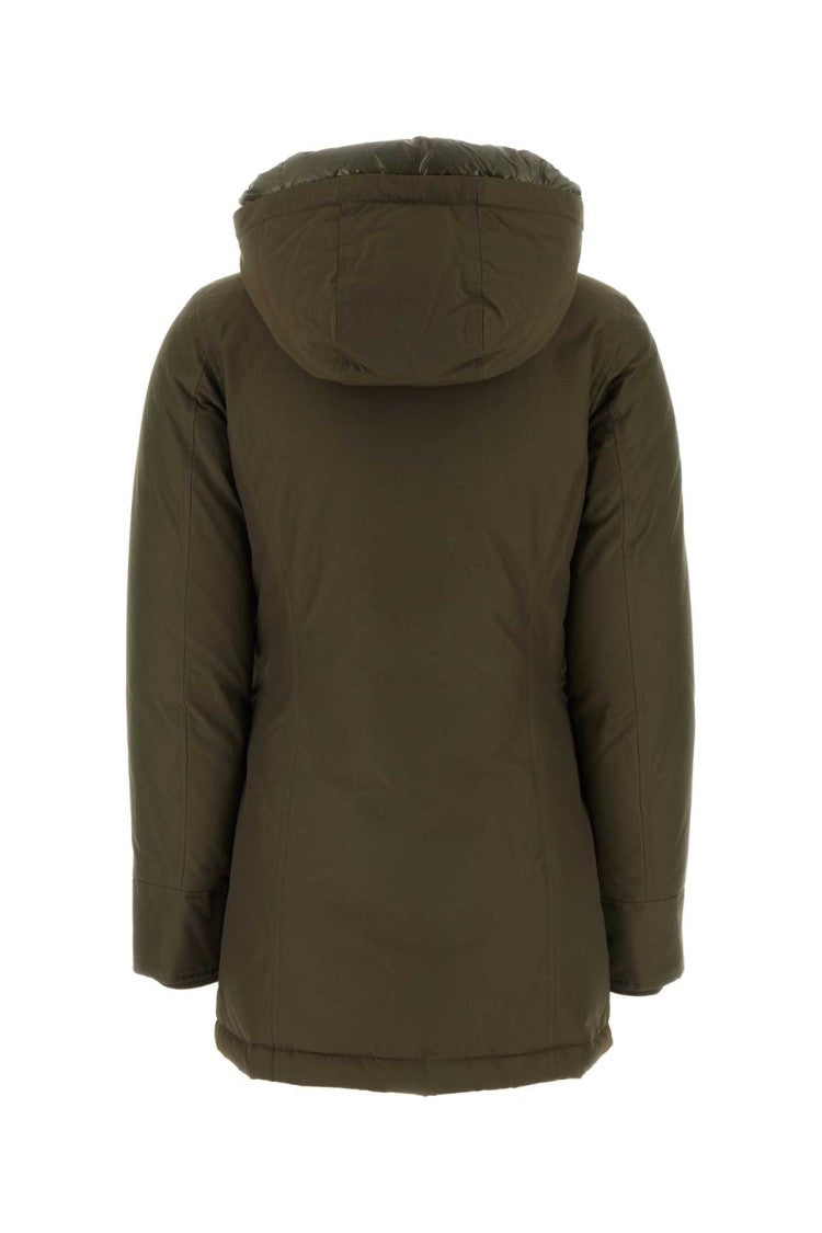 Woolrich Army Green Cotton Down Jacket